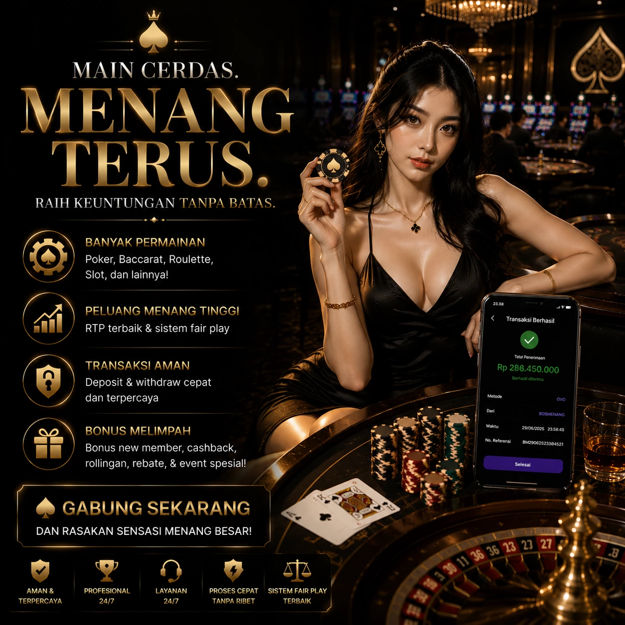 Imagem promocional da wjcasino mostrando a plataforma e suas vantagens
